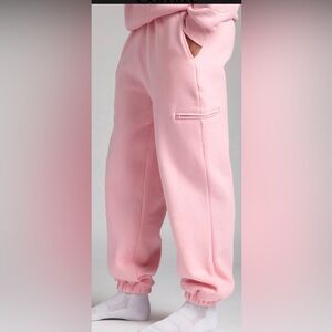 NEW PETAL PINK AIRPLANE MODE SWEATPANTS SIZE XL